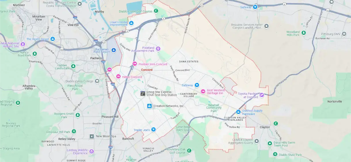 Service Area Map
